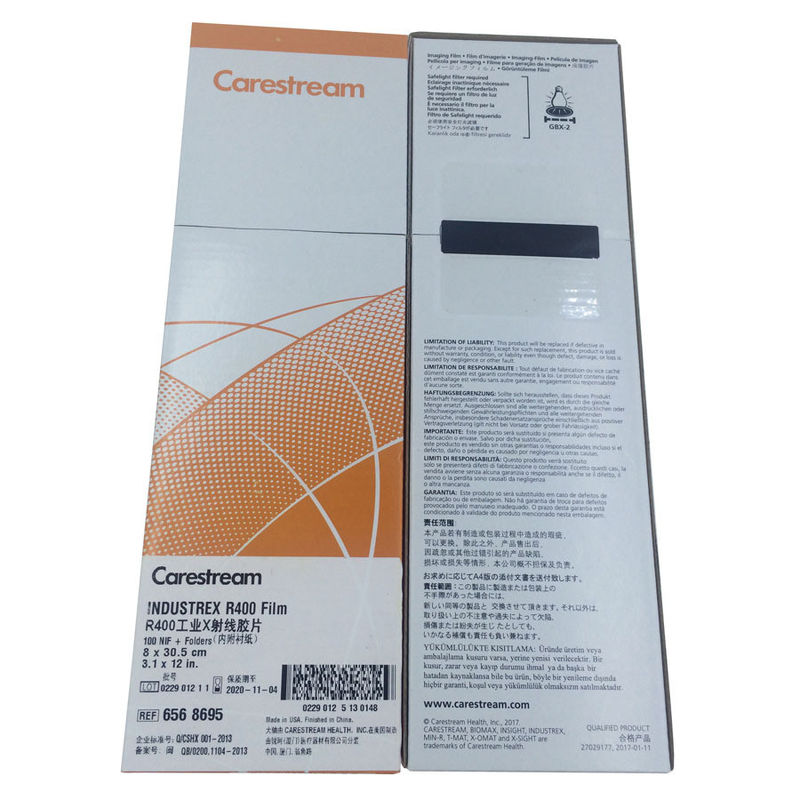 Carestream AA400 NDT X-ray Film MX125 for Industrial Flaw Detection 14x17in 35X43CM